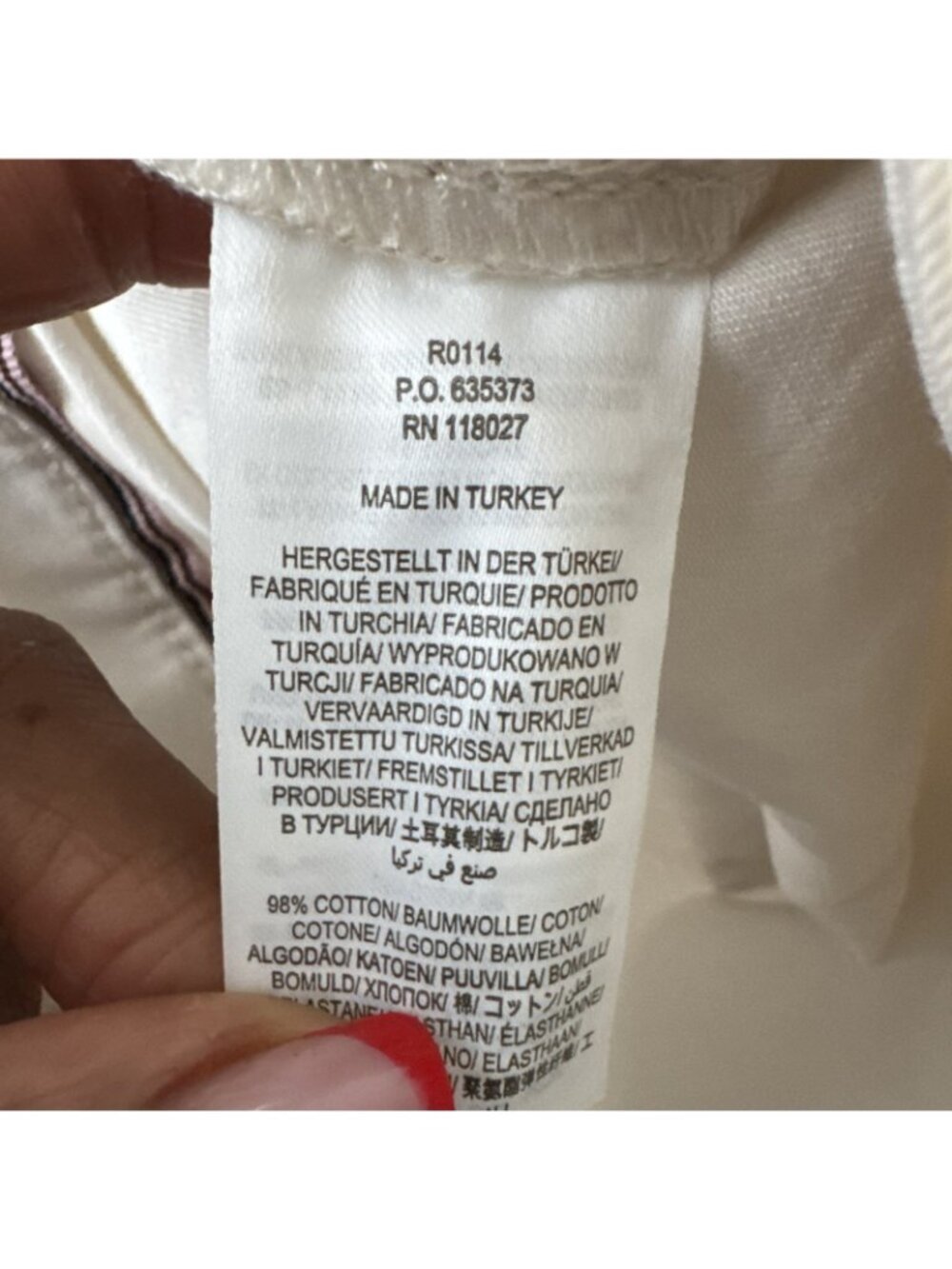 Boden Classic Chino Pant Slim Ankle Length Ecru Womens 14 New - Picture 15 of 16